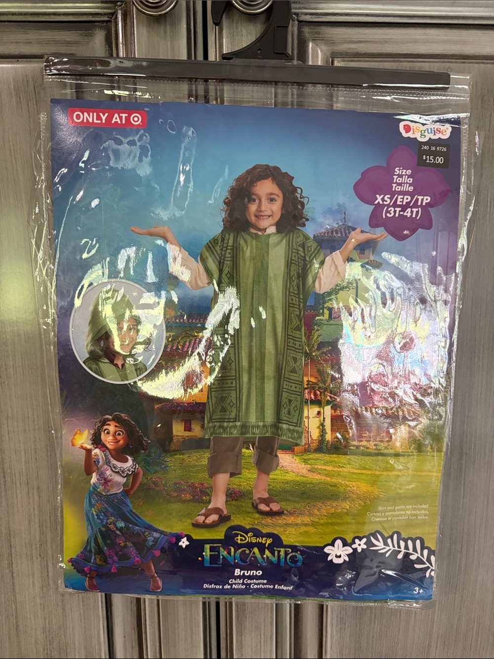 Disney Bruno Green Poncho Kids Costume
